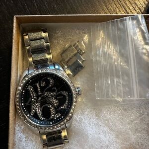 Fossil Women's Silver and Navy Watch
